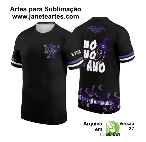 Arte Vetor Camisa Formandos Nono Ano 2024 Morcegos