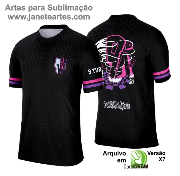 Arte Vetor Camisa Formandos Nono Ano 2025: Furacão