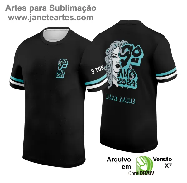 Arte Vetor Camisa Formandos Nono Ano 2025: Medusa