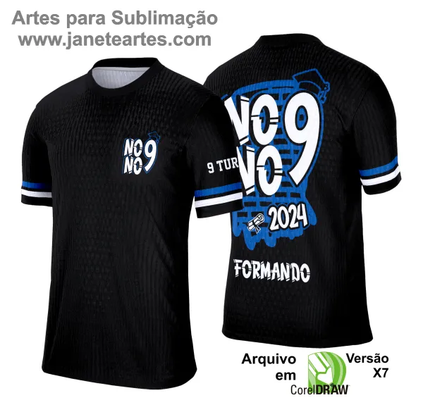 Arte Vetor Camisa Formandos Nono Ano 2025: No Muro