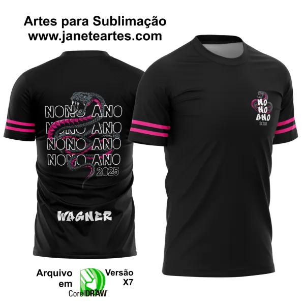 Arte Vetor Camisa Formandos Nono Ano Cobra