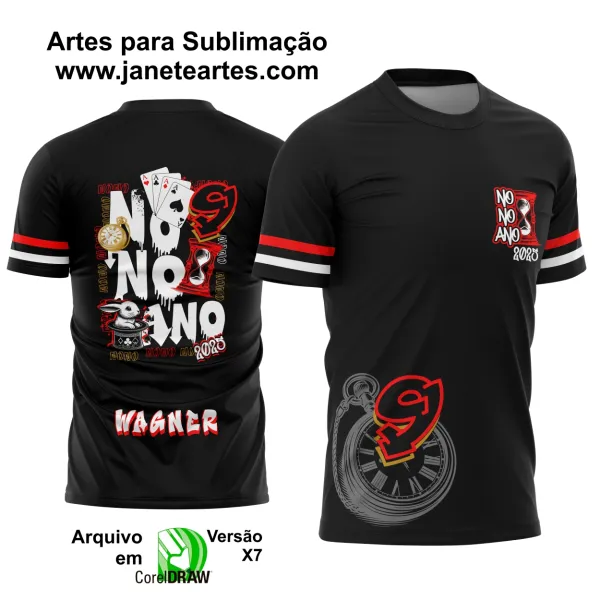 Arte Vetor Camisa Formandos Nono Ano Coelho e Cartas