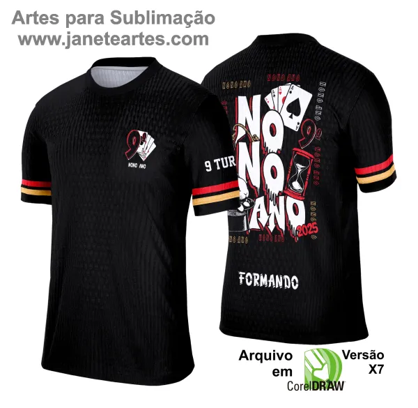 Arte Vetor Camisa Formandos Nono Ano Coelho na Cartola