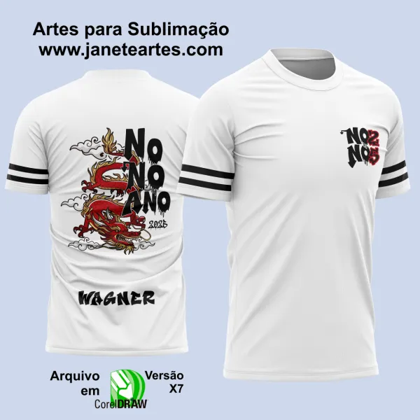 Arte Vetor Camisa Formandos Nono Ano Dragão