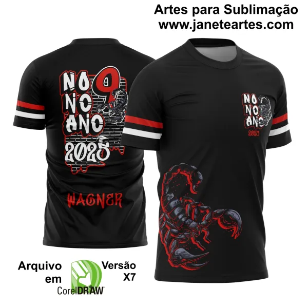 Arte Vetor Camisa Formandos Nono Ano Graffite Escorpião