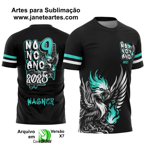 Arte Vetor Camisa Formandos Nono Ano Graffite Fênix