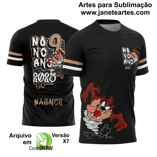 Arte Vetor Camisa Formandos Nono Ano Graffite Taz Mania