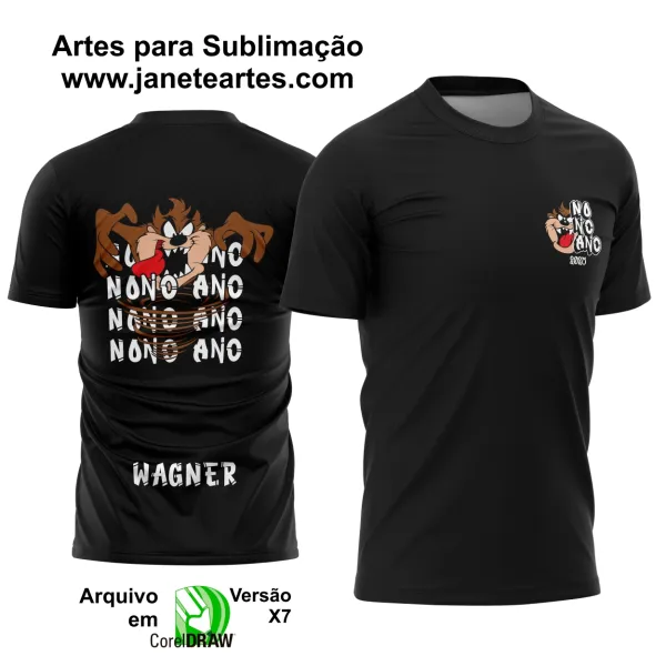 Arte Vetor Camisa Formandos Nono Ano Graffite Taz Mania