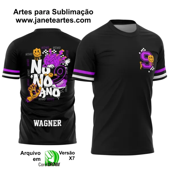 Arte Vetor Camisa Formandos Nono Ano Graffiti