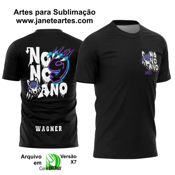 Arte Vetor Camisa Formandos Nono Ano Lobo Alfa 2025