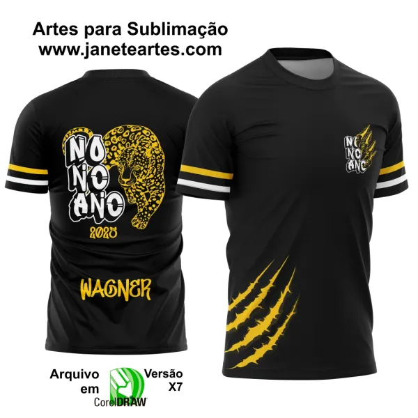 Arte Vetor Camisa Formandos Nono Ano Onça