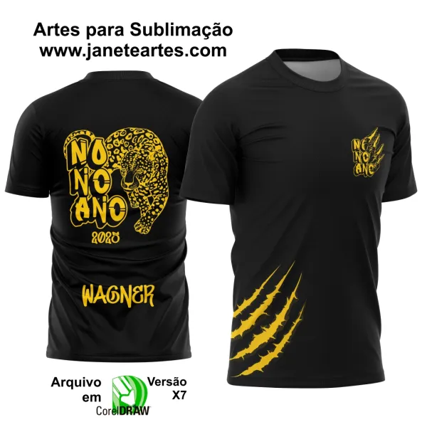 Arte Vetor Camisa Formandos Nono Ano Onça