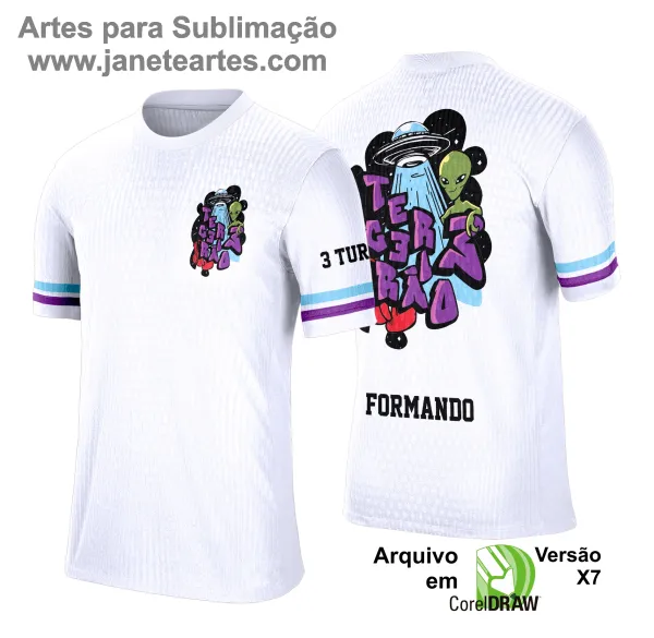 Arte Vetor - Camisa Formandos Terceirão Alien