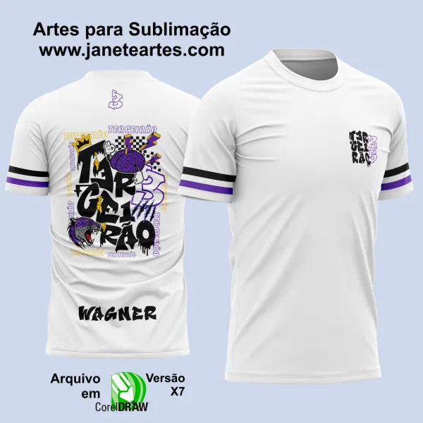 Arte Vetor - Camisa Formandos Terceirão Graffite Pantera