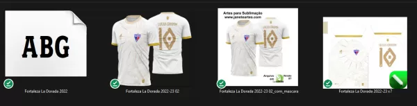 Arte Vetor Camisa Fortaleza La Dorada 2022 - 2023
