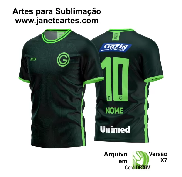Arte Vetor Camisa Goiás Terceira GREEN 2021 - 2022