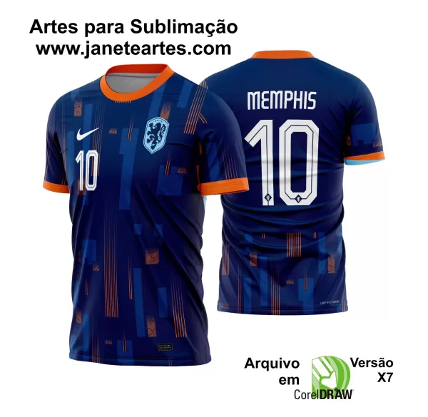 Arte Vetor Camisa Holanda Reserva 2024 - 2025