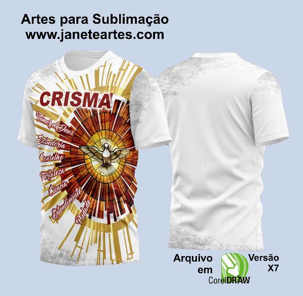 Arte Vetor Camisa Igreja Igreja Católica Crisma 2023 Modelo 19