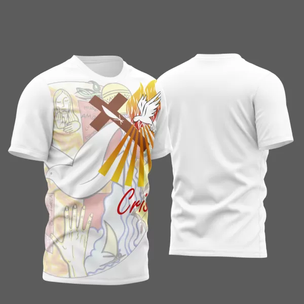 Arte Vetor Camisa Igreja Igreja Católica Crisma 2023 Modelo 6