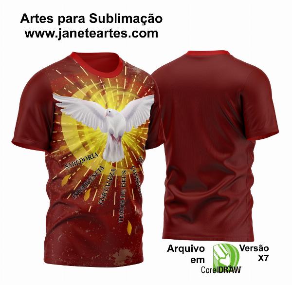 Arte Vetor Camisa Igreja Igreja Católica Crisma 2023 Modelo 7
