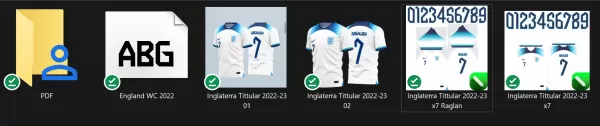 Arte Vetor Camisa Inglaterra Tittular 2022-23 x7