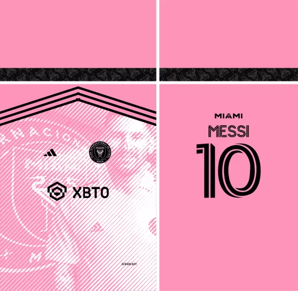 Arte Vetor Camisa Inter Miami Concept Messi 2023