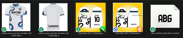 Arte Vetor Camisa Inter de Milão - Reserva 2021-2022 Cobra