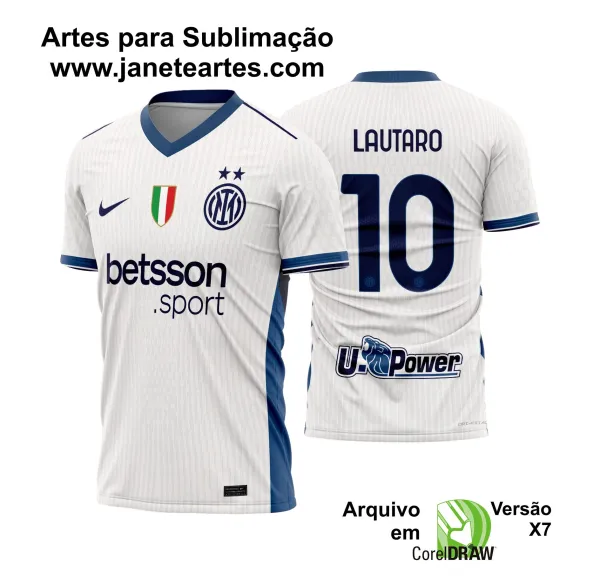 Arte Vetor Camisa Inter de Milão Reserva 2024 - 2025