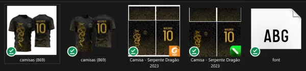 Arte Vetor Camisa InterClasse Dragão Serpente 2023 Dourado