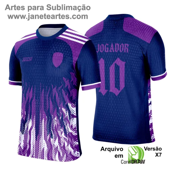 Camisa esportiva personalizada com design exclusivo, apresentando uma estampa gráfica detalhada na parte frontal, incorporando elementos artísticos como animais ou símbolos. O modelo inclui cores vibrantes e contrastantes, com detalhes adicionais como textos estilizados em diferentes idiomas. Na parte traseira, estão disponíveis personalizações com nome e número em destaque. Perfeita para jogos de interclasse, times amadores ou eventos esportivos personalizados.