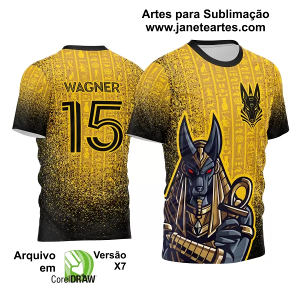 Arte Vetor Camisa Interclasse Anubis 2024