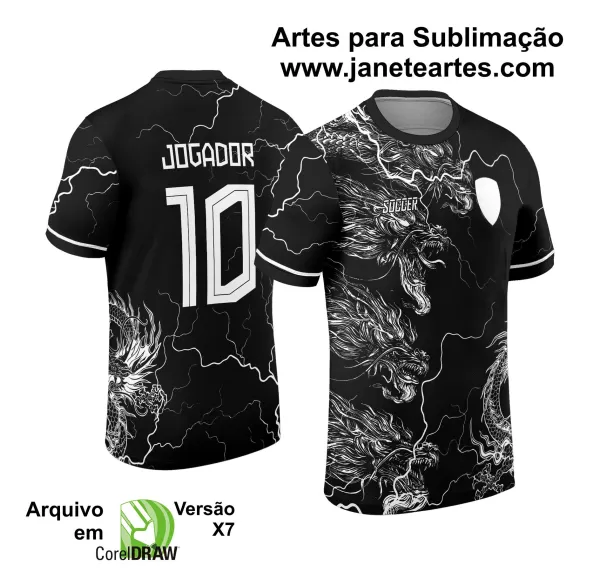 Arte Vetor Camisa Interclasse Dragão 2024