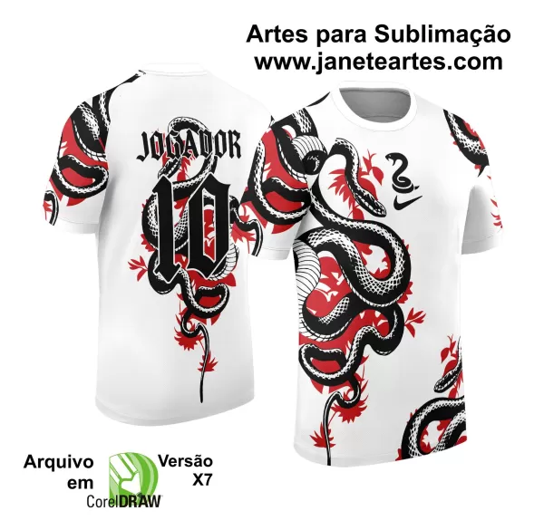 Arte Vetor Camisa Interclasse - Jogos Internos - 2024 - Cobra Serpente