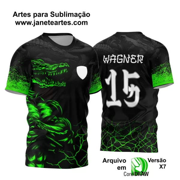 Arte Vetor Camisa Interclasse - Jogos Internos - 2024 - Crocodilo