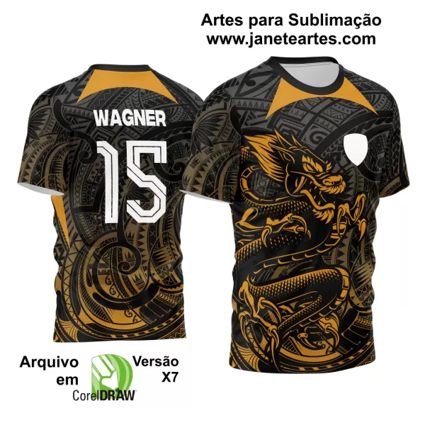 Arte Vetor Camisa Interclasse - Jogos Internos - 2024 - Dragão