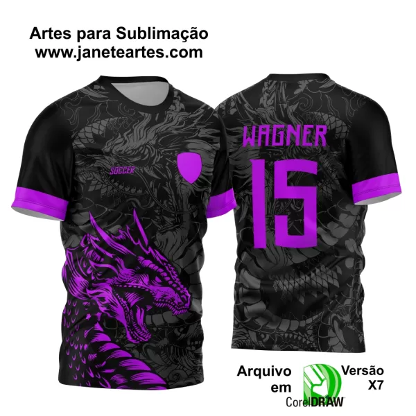 Arte Vetor Camisa Interclasse - Jogos Internos - 2024 - Dragão