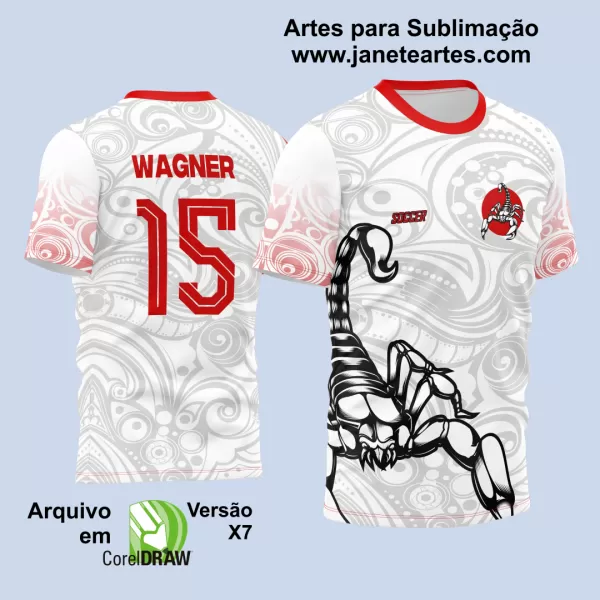 Arte Vetor Camisa Interclasse - Jogos Internos - 2024 - Escorpião
