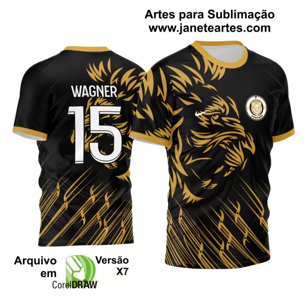 Arte Vetor Camisa Interclasse - Jogos Internos - 2024 Leão Dourado