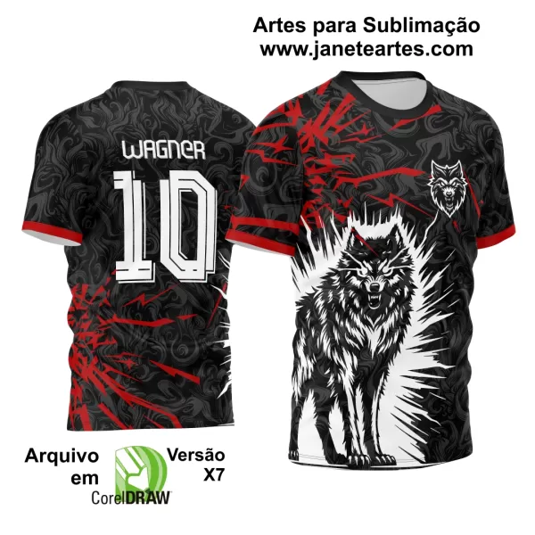 Arte Vetor Camisa Interclasse - Jogos Internos - 2024 - Lobo