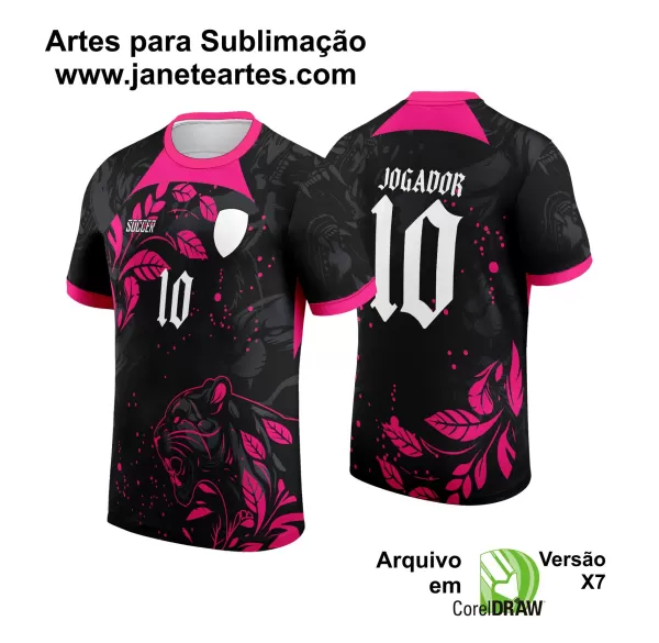 Arte Vetor Camisa Interclasse - Jogos Internos - 2024 - Pantera Rosa