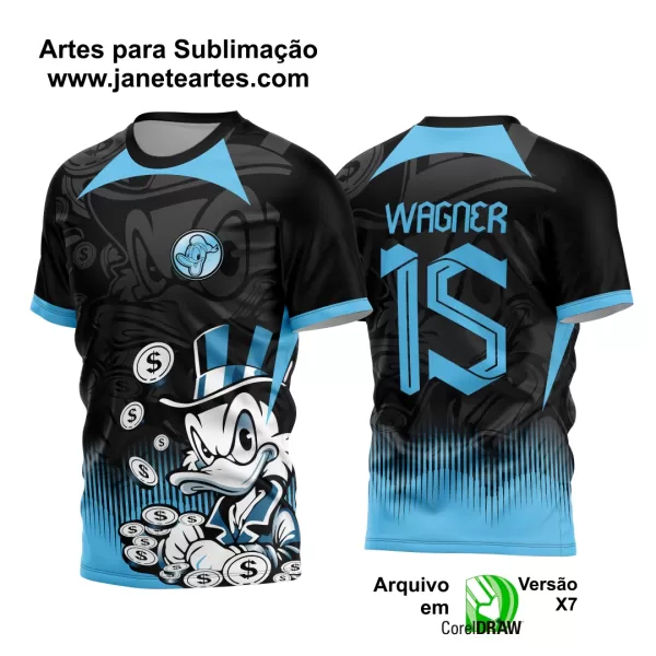 Arte Vetor Camisa Interclasse - Jogos Internos - 2024 - Tio Patinhas