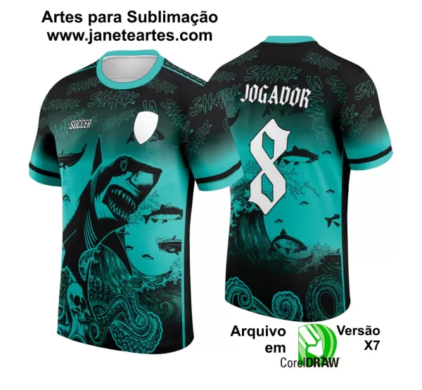 Arte Vetor Camisa Interclasse - Jogos Internos - 2024 - Tubarão