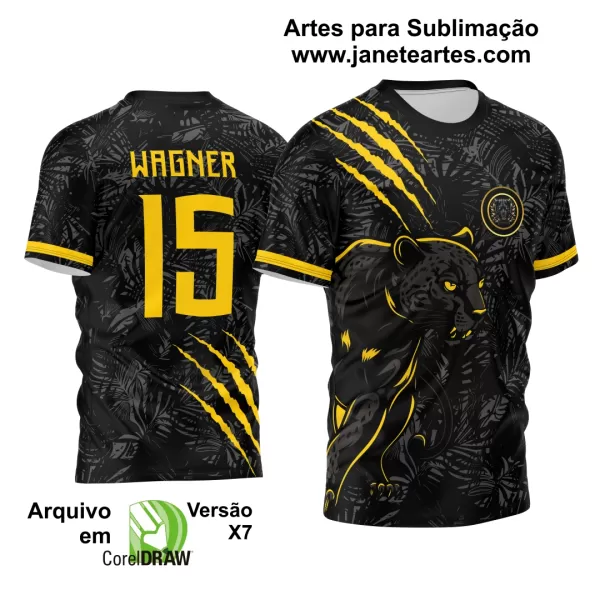 Arte Vetor Camisa Interclasse Pantera Brasil 2024 - 2025