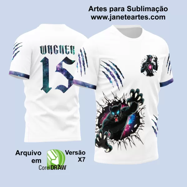 Arte Vetor Camisa Interclasse Pantera Galaxy 2024
