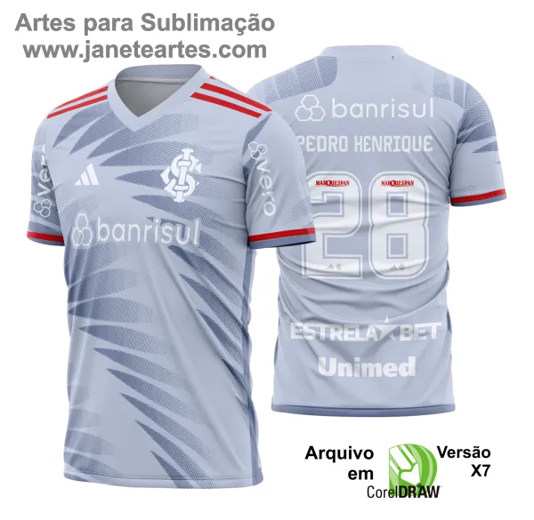 Arte Vetor Camisa Internacional Terceira 2024 - 2025