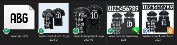 Arte Vetor Camisa Japão Concept Saint Seiya 2023