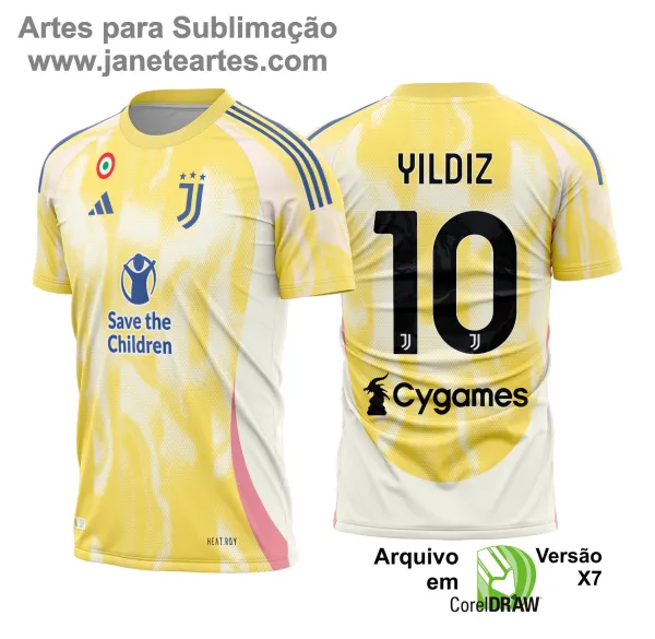 Uniforme de futebol personalizado, projetado para times amadores ou profissionais, com design moderno e arrojado. Apresenta uma combinação de cores contrastantes, logotipo ou escudo do time em destaque no peito, e detalhes gráficos na frente e nas mangas. Na parte traseira, há espaço para personalização com nome e número do jogador, garantindo identidade ao time. Ideal para jogos oficiais, amistosos ou competições, oferecendo estilo e funcionalidade.