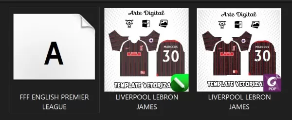 Arte Vetor Camisa LIVERPOOL EM COLLAB LEBRON JAMES