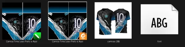 Arte Vetor Camisa Leão Time InterClasse 2023 Preto Azul