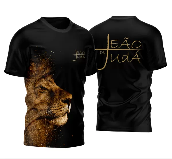 Arte Vetor Camisa Leão de Judá para Sublimação